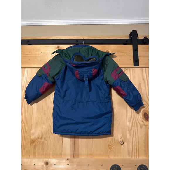Vintage Billy The Kid Winter Coat with Detachable Goggles Size 7 Rare Blue Green - Picture 8 of 8